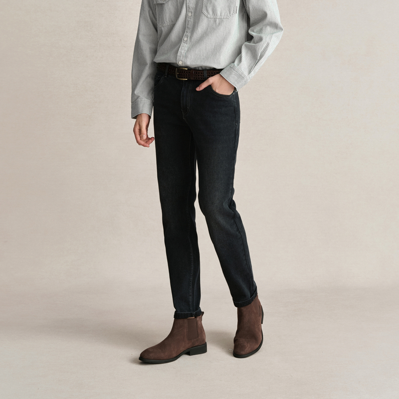 直筒牛仔裤长裤时尚质感