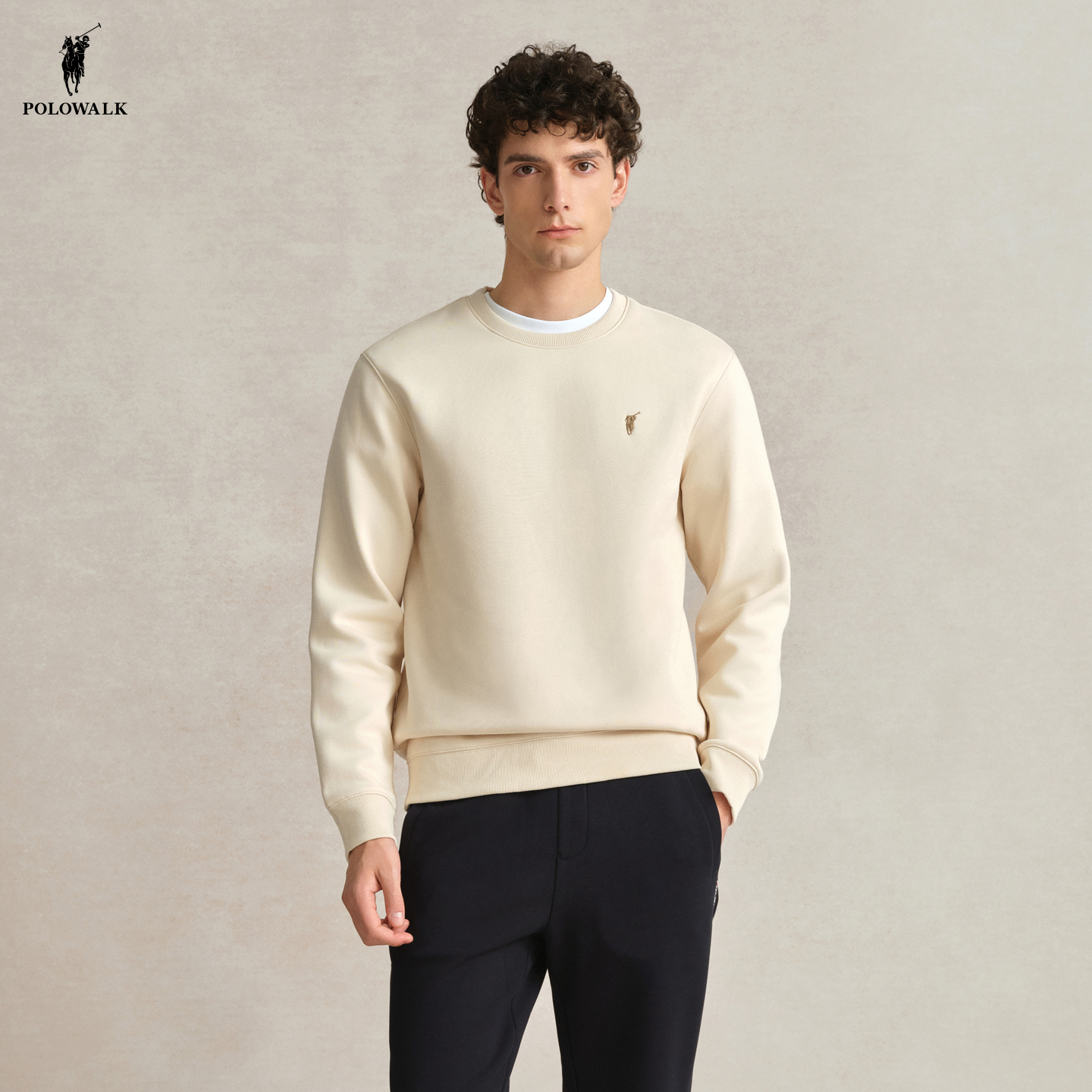 秋冬款男式套头卫衣休闲长袖内搭