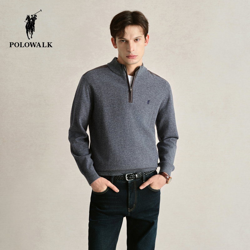 【100%绵羊毛】秋冬圆领毛衣