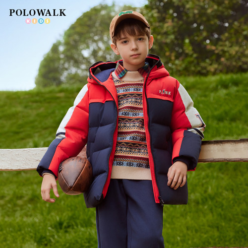 POLOWALK冬季男童羽绒服一手长