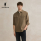 翻领复古日常通勤衬衣男式 POLOWALK男装 2025秋季 新品 长袖 衬衫