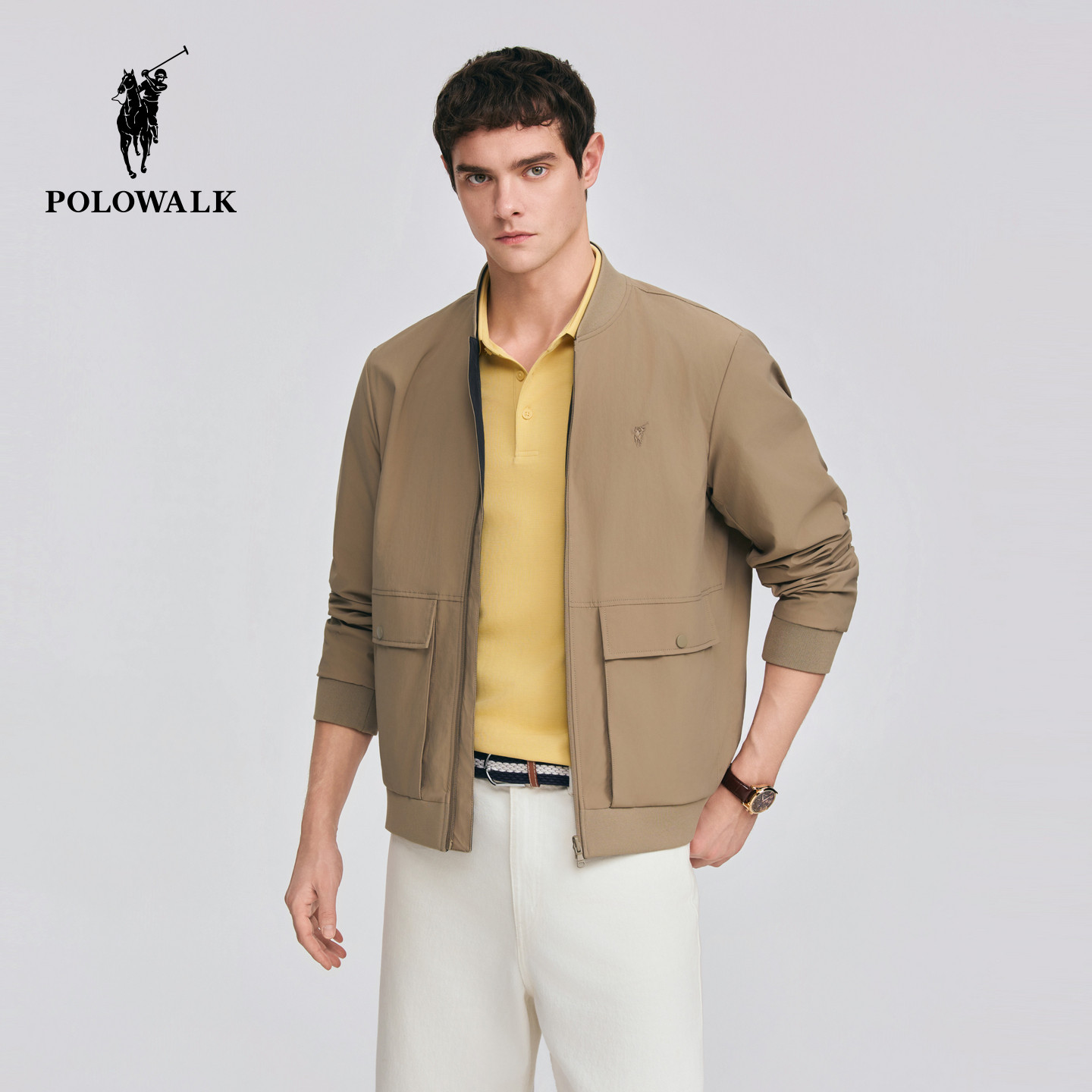 POLOWALK棒球领双面穿夹克