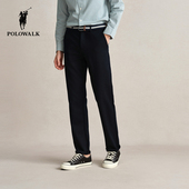 通勤针织长裤 POLOWALK休闲裤 宽松直筒男裤 百搭时尚 男士 秋冬新款