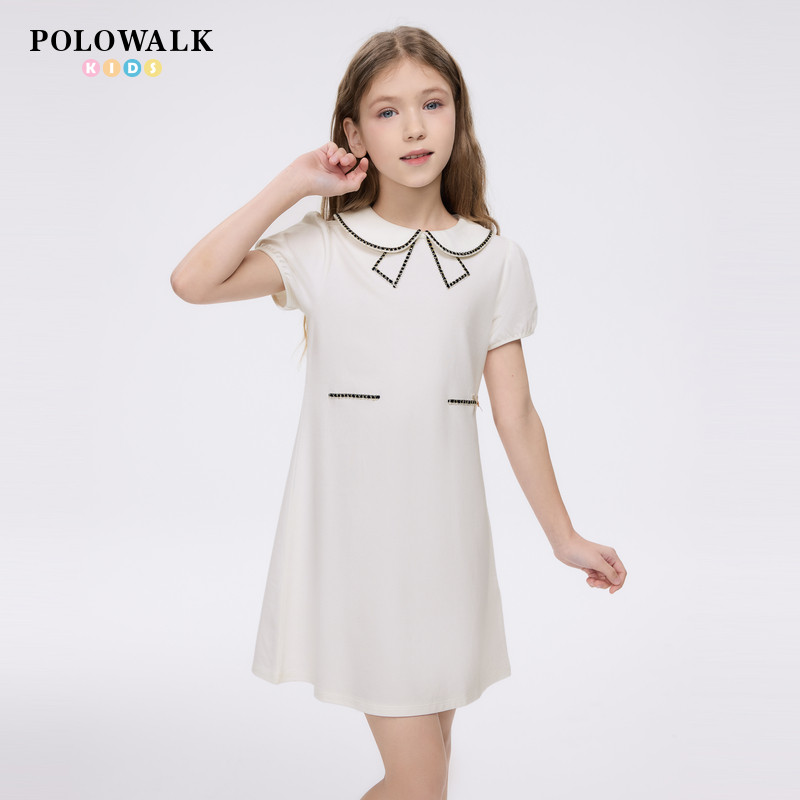 POLOWALK女童短袖连衣裙图片