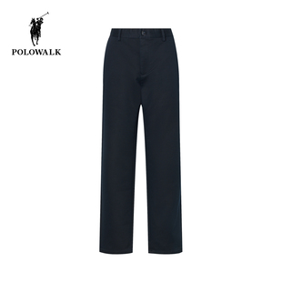 百搭直筒薄绒休闲通勤长裤 POLOWALK男式 经典 2025秋冬新品 子 休闲裤