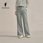 休闲运动显瘦百搭直筒长裤 POLOWALK女装 2025秋冬裤 新品 女式 休闲裤