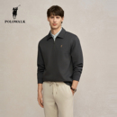 轻熟风挺括翻领半拉链套头上衣男 新品 POLOWALK男式 卫衣2025秋季