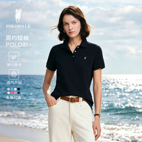 POLOWALK女式短袖T恤POLO