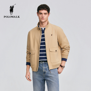 简约立领老钱风休闲大口袋夹克外套 新品 POLOWALK男式 外套2026春季