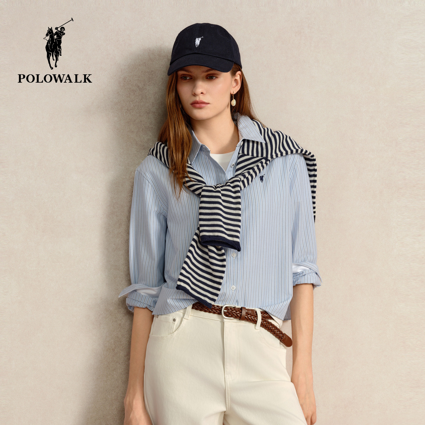 POLOWALK女式长袖衬衫
