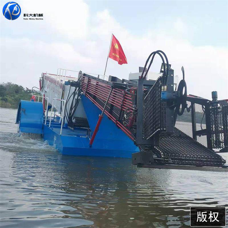 天津芦苇收割船湖 北小设叶浮萍水藻打船KD-1200捞 湖面保洁清漂