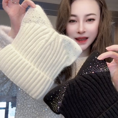 耳朵毛线帽子女秋冬季新款日系保暖可爱针织护耳韩版休闲百搭冷帽