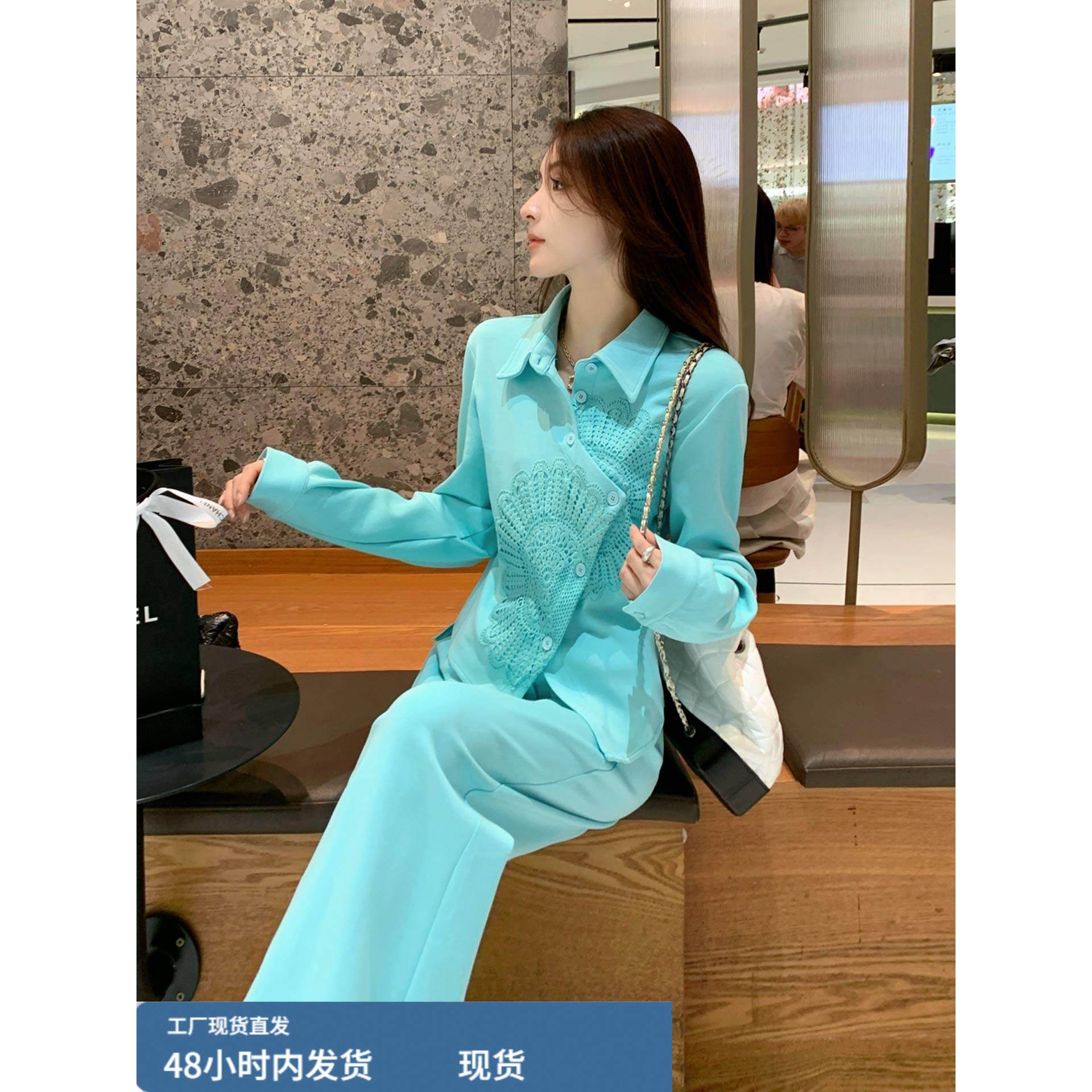 巨好看的早秋一整套高级感减龄设计感卫衣阔腿裤运动休闲两件套女,运动/瑜伽/健身/球迷用品,广场舞套装,淘宝优惠券,粉丝福利购,淘宝优惠卷