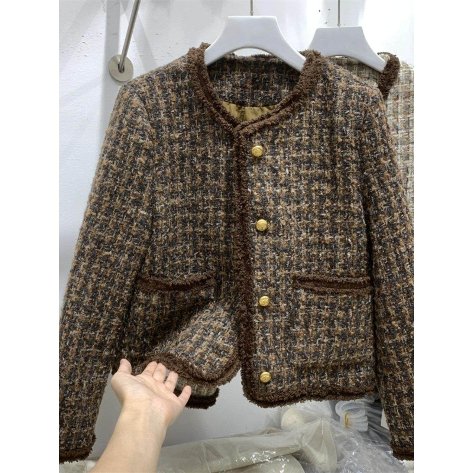 名媛小香风外套女秋冬2025新款今年流行漂亮上衣时尚气质毛呢夹克,运动/瑜伽/健身/球迷用品,广场舞套装,淘宝优惠券,粉丝福利购,淘宝优惠卷