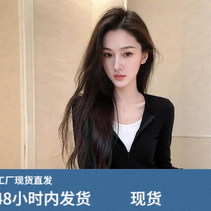 美式复古假两件长袖T恤2026新款女装设计感修身洋派独特别致上衣,运动/瑜伽/健身/球迷用品,广场舞套装,淘宝优惠券,粉丝福利购,淘宝优惠卷