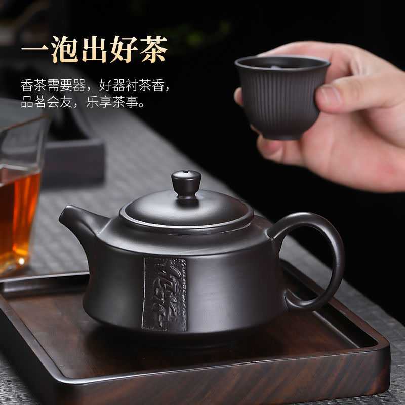 紫砂茶壶单壶家用大容量纯手工单个功夫茶具套装泡茶壶小号西施壶