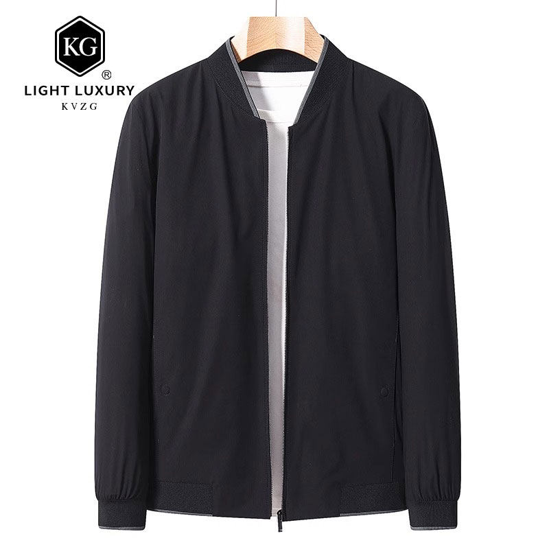 爸爸行政夹克男士2025春季新款棒球服商务男装上衣春秋休闲薄外套