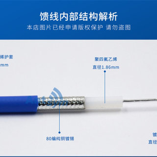 RG086半柔馈线RG405镀银转接延长线DC18G线缆组件SMA/MMCX/BNC