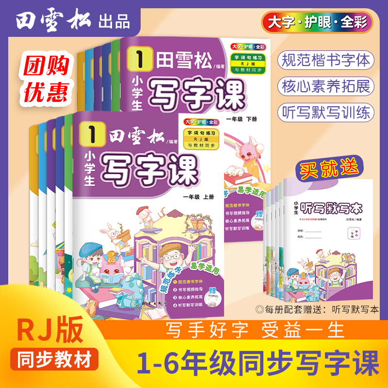 新版田雪松小学生练字帖写字课