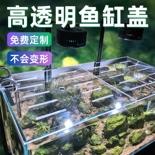 亚克力鱼缸盖板鱼缸防跳网上盖顶部盖板雷龙鱼溪流乌龟防跳逃缸盖