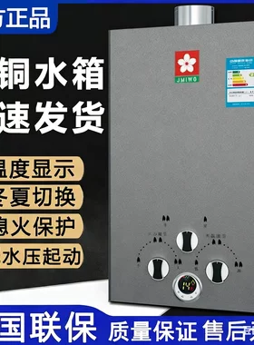 燃气热水器液化气煤气天然气老式电池即热低水压强排家用洗澡