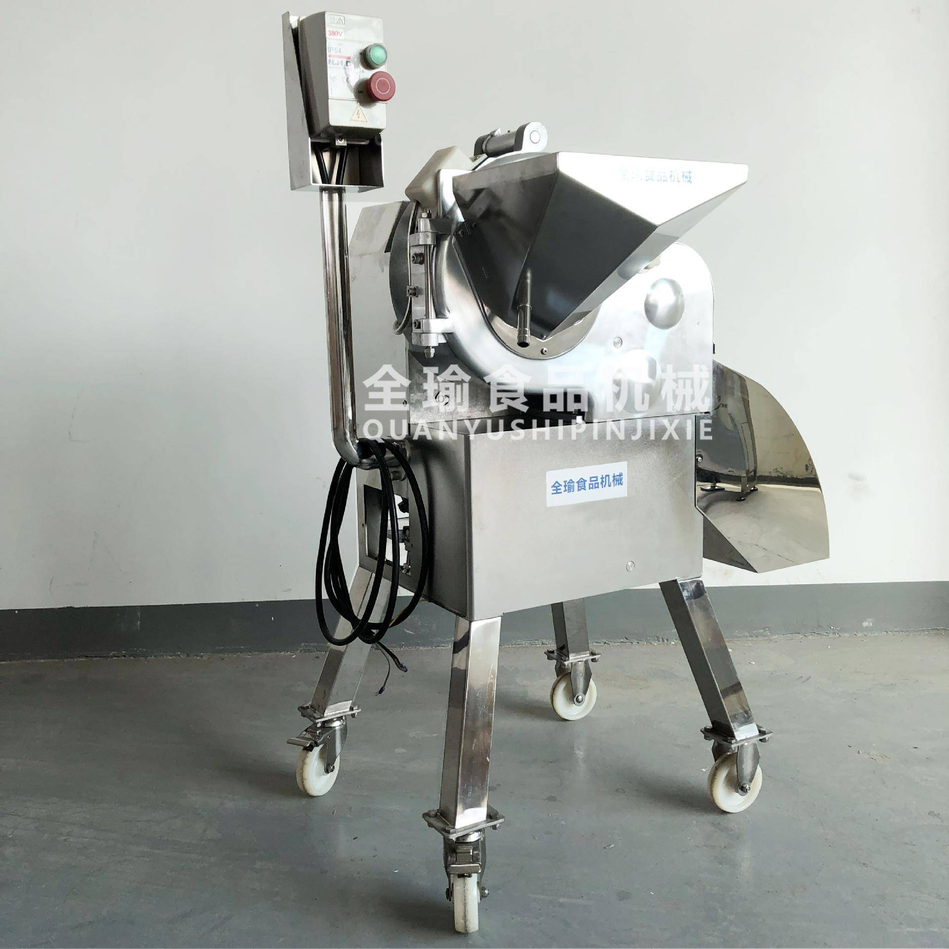 食品厂高速三维切丁机灯笼椒切粒机包菜切丁机菠萝凤梨三维切丁机