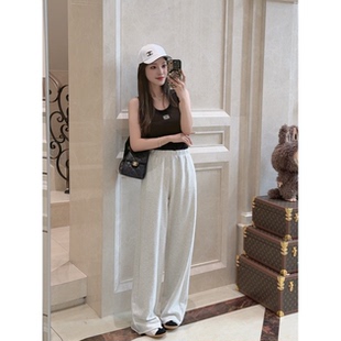 B入打底 背心 撞色刺绣无袖