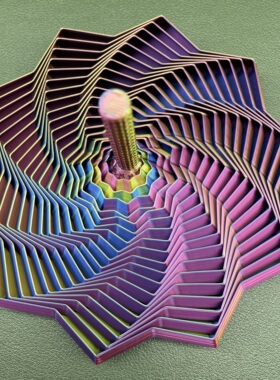 3D打印多边形萝卜塔解压神器
