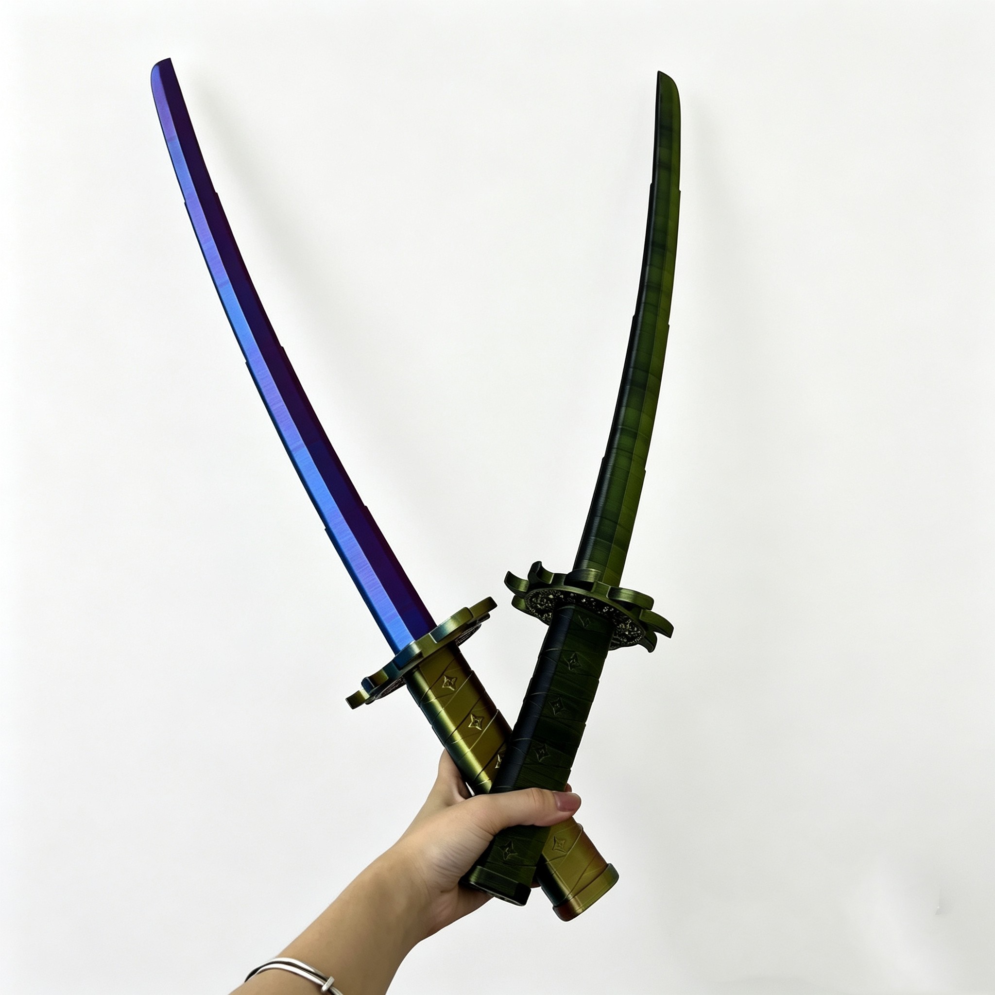 3D打印可伸缩螺旋武士刀