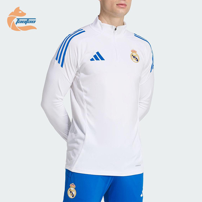 Adidas/阿迪达斯正品春秋男士休闲足球半拉链运动套头卫衣JP4027