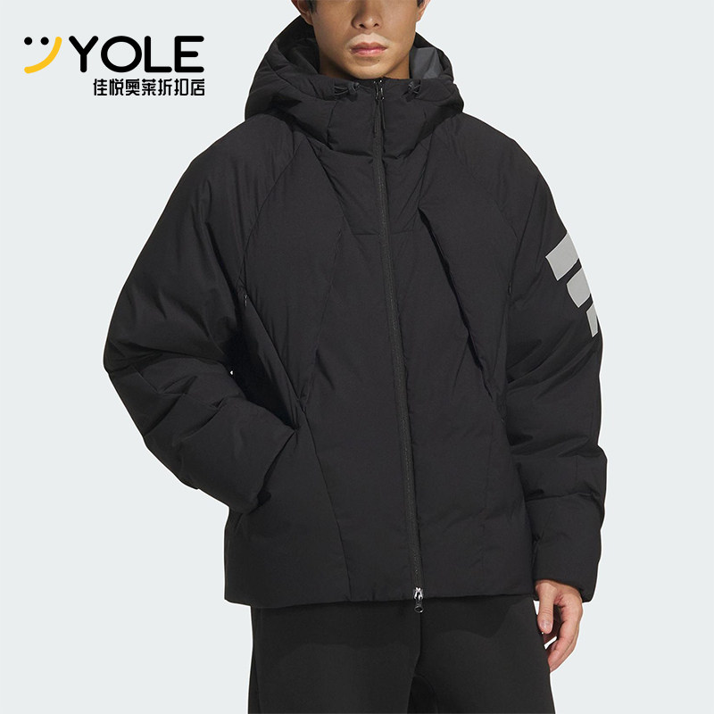 Adidas/阿迪达斯正品Future Style男士连帽宽松保暖羽绒服KC2584