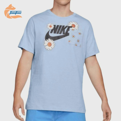 Nike/耐克正品男士花卉印花圆领透气运动短袖T恤DM6429-548