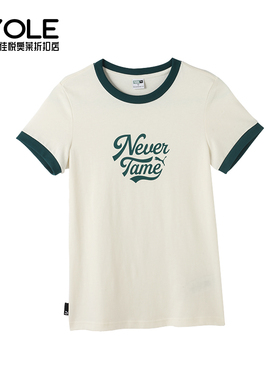 Puma/彪马正品TEAM CC SHORTSLEEVE TEE女士经典运动休闲圆领短袖
