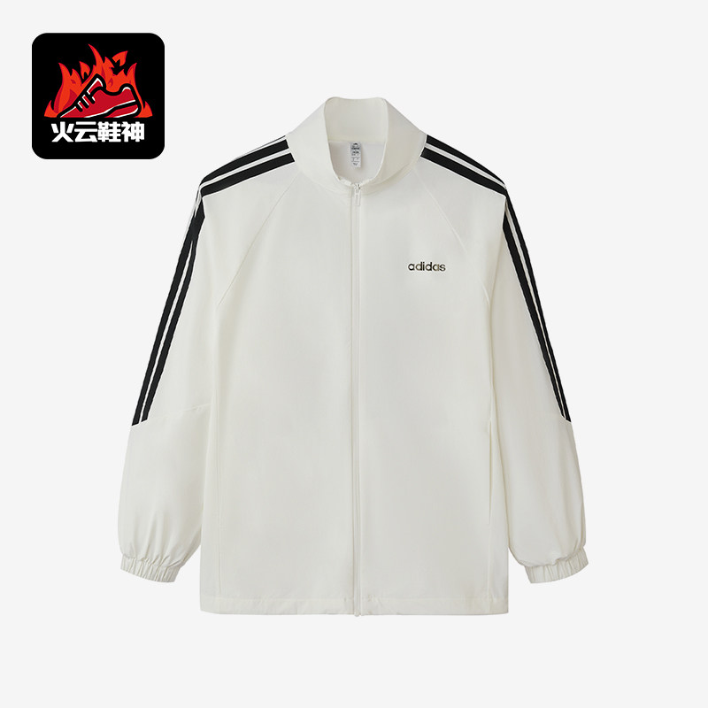 Adidas/阿迪达斯正品新款女士运动保暖经典拉链立领夹克KQ5371 - 实物图