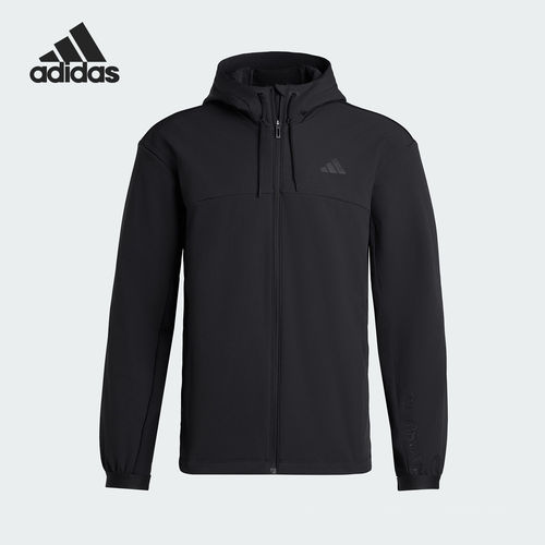 Adidas/阿迪达斯正品WO FZ JAC男士连帽保暖加绒外套KU9917