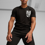 秋季 休闲透气 新款 男士 Puma 印花训练跑步户外运动短袖 彪马正品