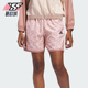 女士运动透气宽松豹纹短裤 Adidas 款 2025夏季 JP2554 阿迪达斯正品
