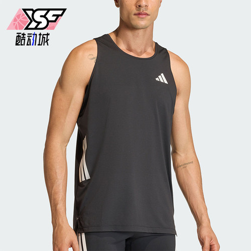 Adidas/阿迪达斯正品夏季男士透气日常跑步运动圆领背心T恤JZ6544
