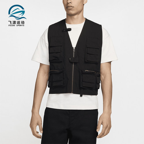 Nike/耐克正品男士舒适耐用经典运动休闲多口袋背心FN3214-010