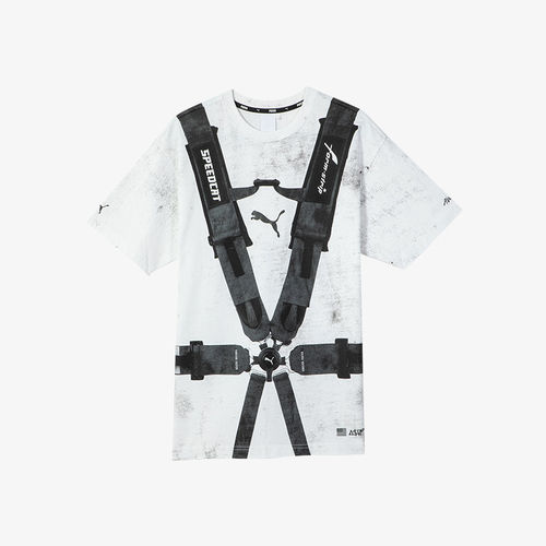 Puma/彪马正品A$AP ROCKY男士安全带透气耐穿宽松印花短袖