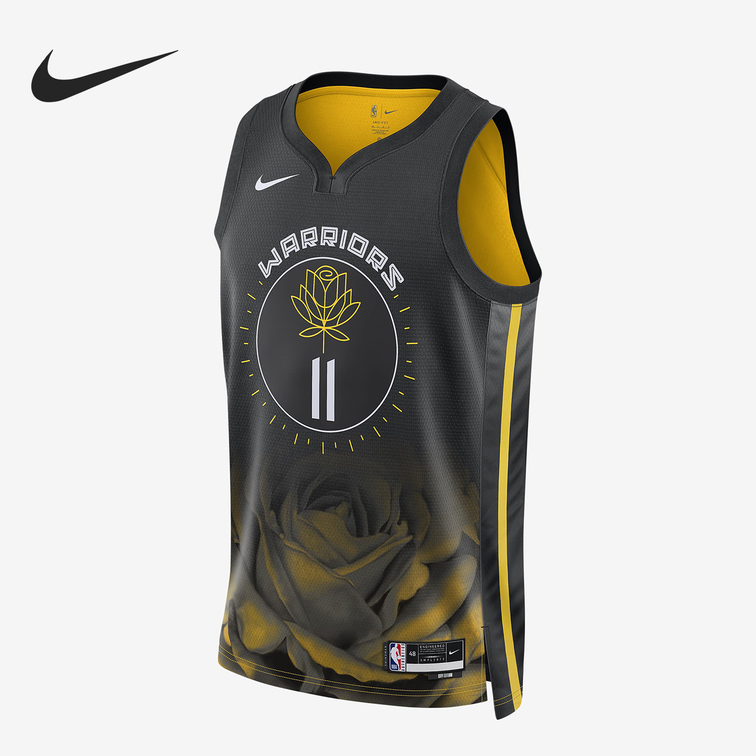 Nike/耐克正品金州勇士队Dri-FIT NBA篮球男子球衣DO9593-011