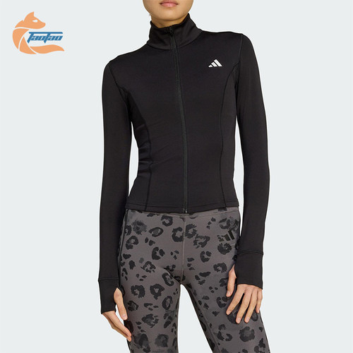 Adidas/阿迪达斯正品WE ZP THRU JKT女士运动修身高领外套JM9185