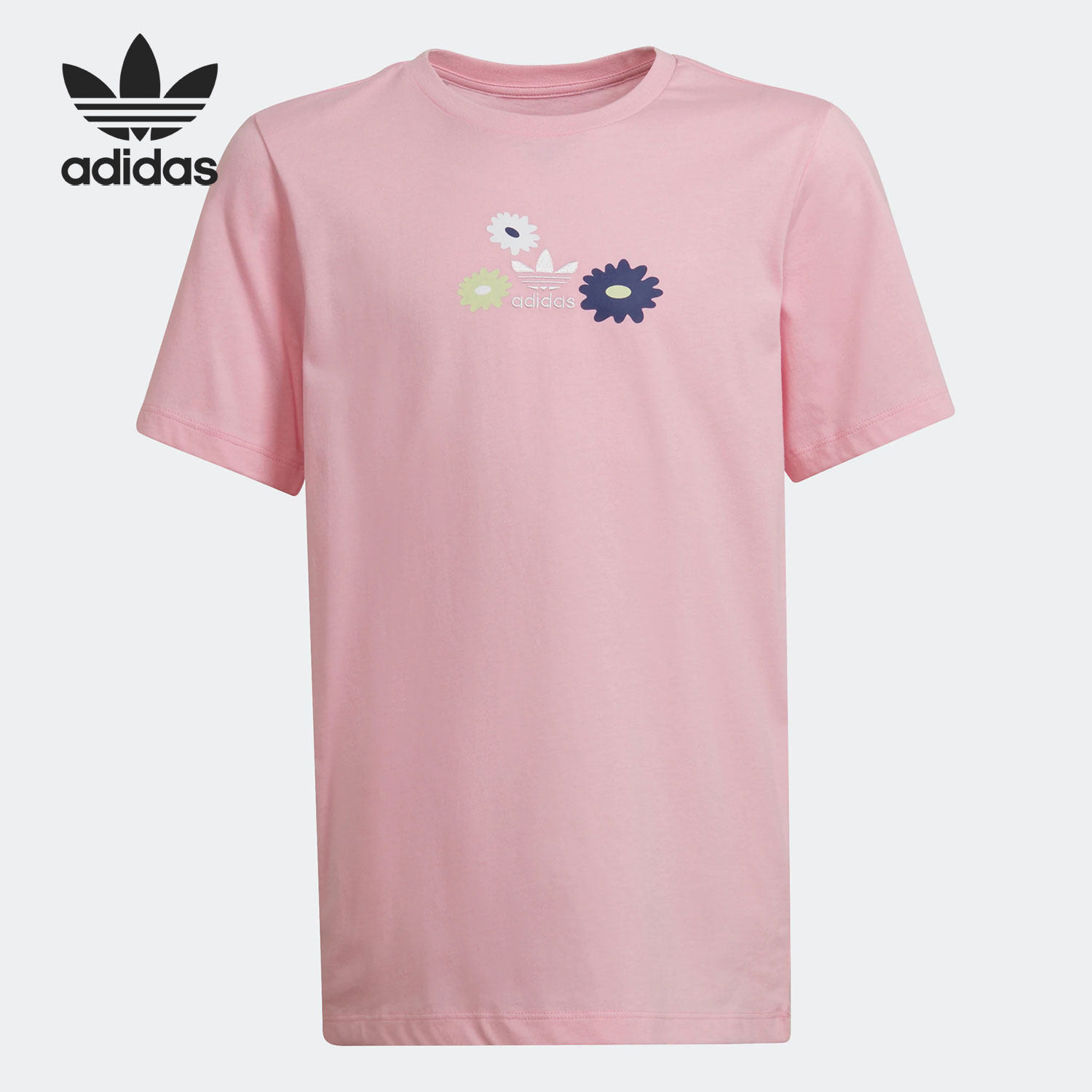 Adidas/阿迪达斯正品三叶草新款简约舒适大童运动短袖HF7466,童装/婴儿装/亲子装,T恤,淘宝优惠券,粉丝福利购,淘宝优惠卷