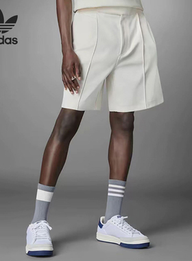 Adidas/阿迪达斯正品三叶草男士休闲时尚条纹运动短裤HM6459