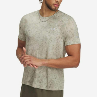 安德玛正品 T恤1388043 运动男士 印花复古跑步潮流短袖 348 时尚