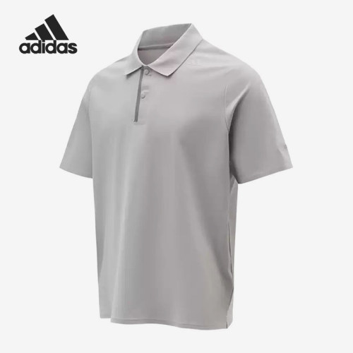 Adidas/阿迪达斯正品新款男浅灰色轻盈吸湿经典短袖Polo衫KG0819