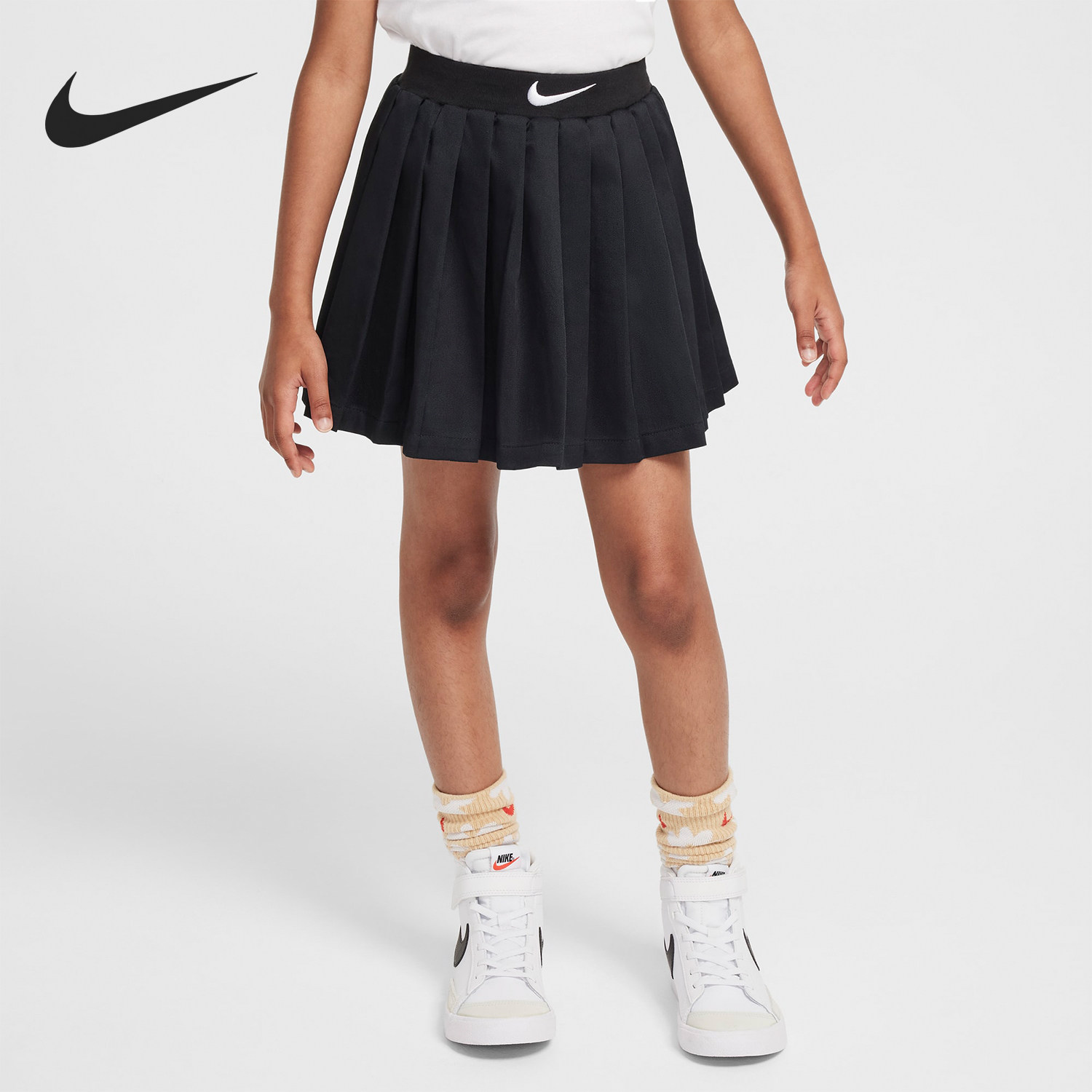 Nike/耐克正品运动小童透气时尚日常轻盈半身裙HQ7747-010,童装/婴儿装/亲子装,半身裙,淘宝优惠券,粉丝福利购,淘宝优惠卷