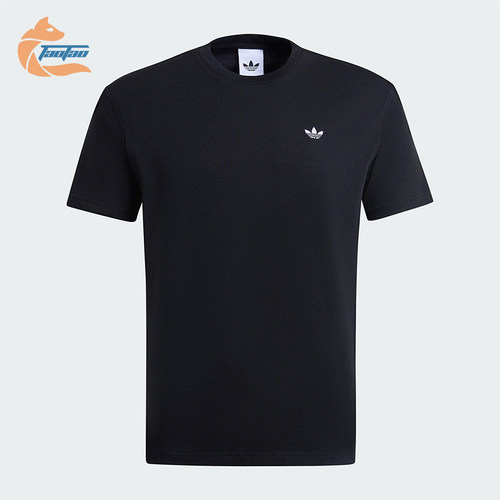 Adidas/阿迪达斯正品三叶草男女休闲针织套头圆领运动短袖IB7063