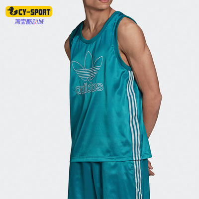 Adidas/阿迪达斯正品三叶草男子夏季新款宽松无袖圆领背心H11436