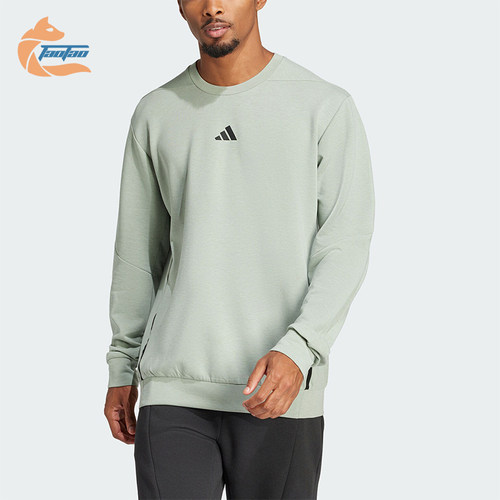 Adidas/阿迪达斯正品新款男士运动健身圆领卫衣套头衫JI8166